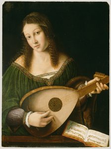 Senhora Jogando um alaúde, c.1530